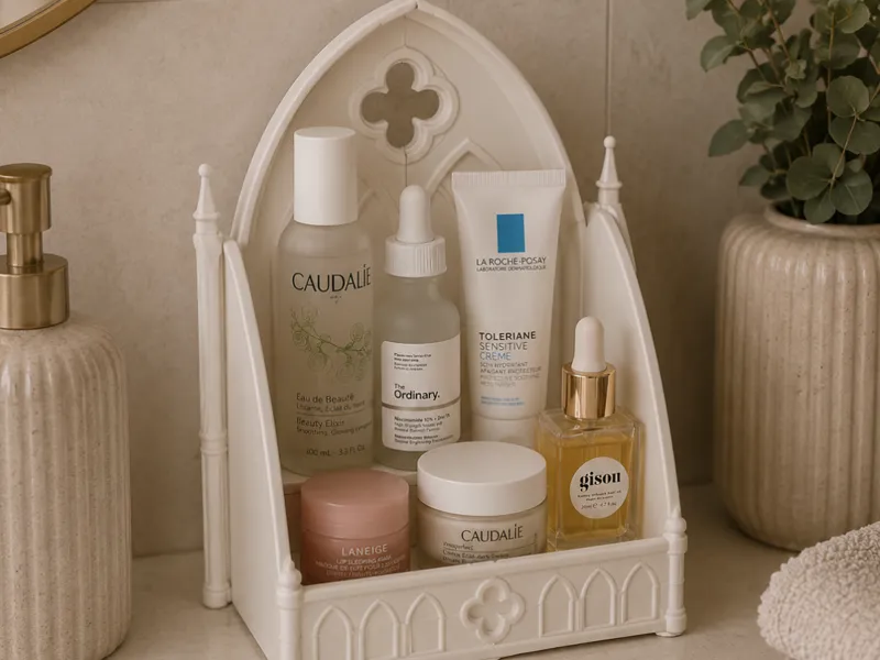 Gothic Skincare Organizer – Elegance & Beauty