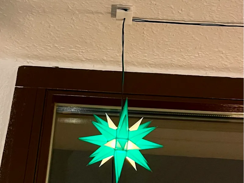 Deckenhalter für Weihnachtssterne