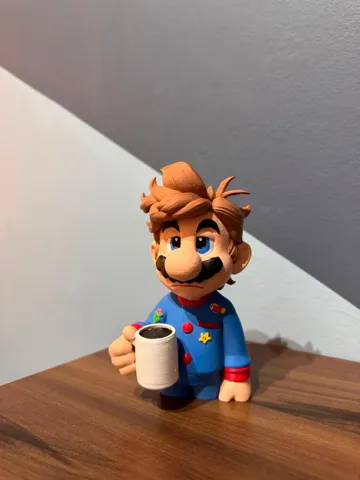 Modelo para impresión 3D: Super Mario tired coffe. — vista de referencia 3