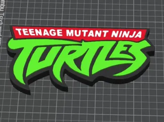 TMNT Teenage Mutant Ninja Turtles 2003 Shelf Sign