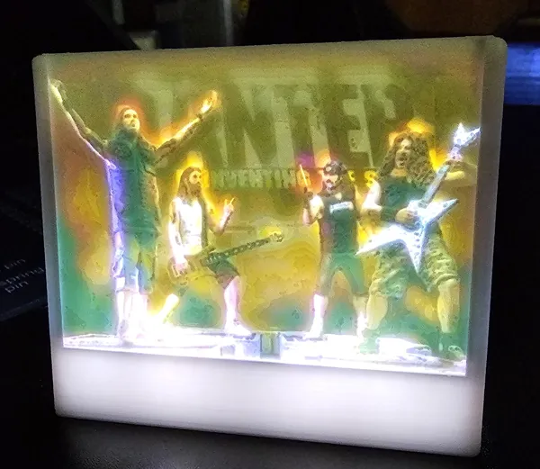 Cadre lumineux pour lithophanie