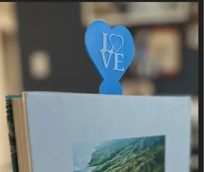 Love Heart Bookmark