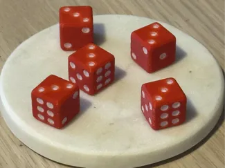 Cheaters Dice Five Dice All Threes (BrightEyes)