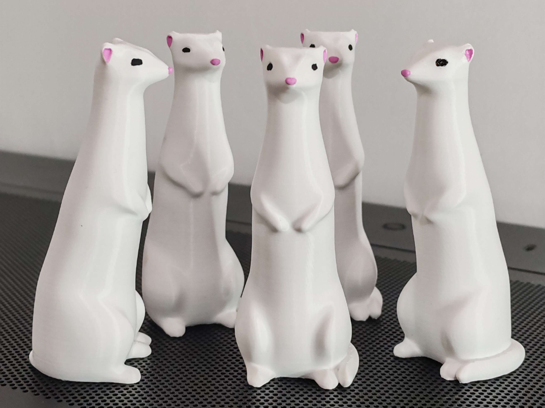 Cute White Ferret (single color)