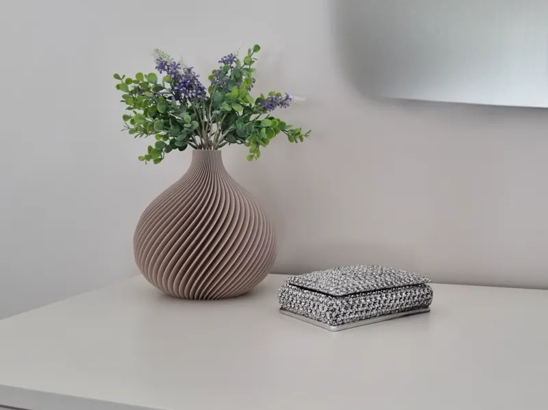 Vaso di fiori a spirale