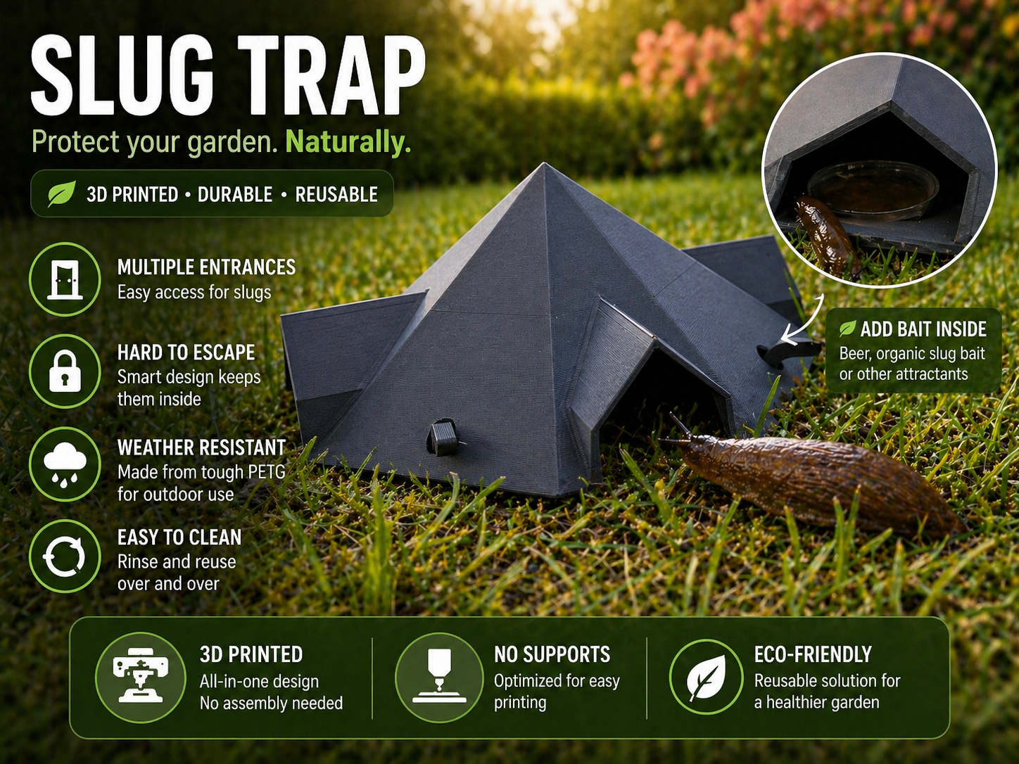 Slug hotel/slug trap