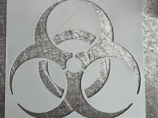 BIOHAZARD Logo Schablone