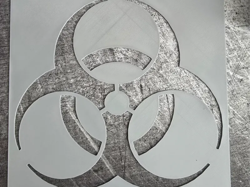 BIOHAZARD Logo Schablone