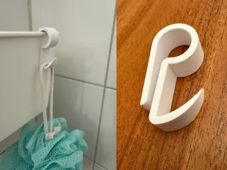 Universal Duschkorb Haken – Kompatibel IKEA Tisken