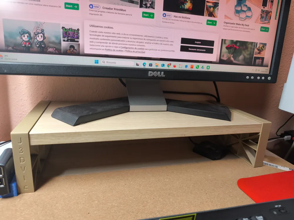 Computer Desktop Se Creen Legs TV Computer Shelf Legs by J3DVLC - MakerWorld