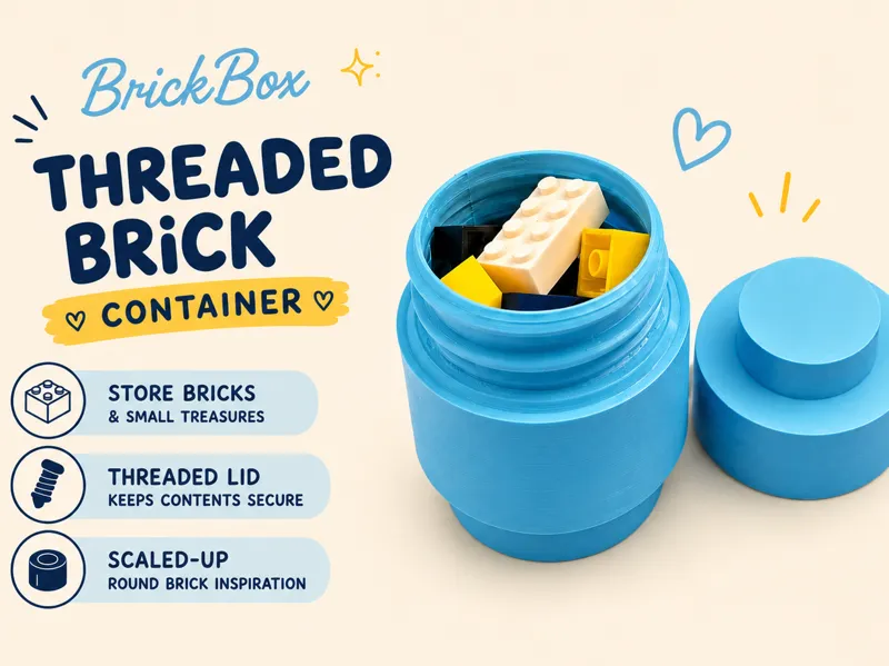 BrickBox - The Threaded Brick Container