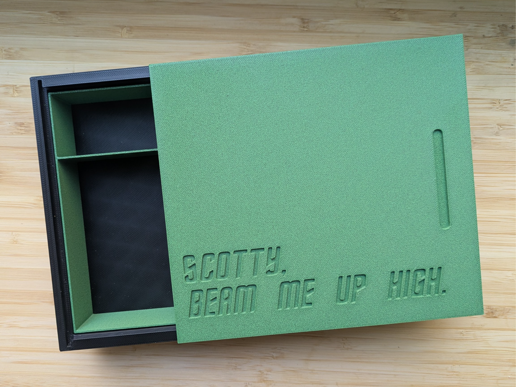 Sliding Lid Box For Rolling Supplies