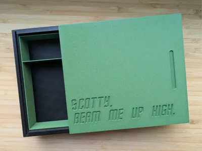Sliding Lid Box For Rolling Supplies