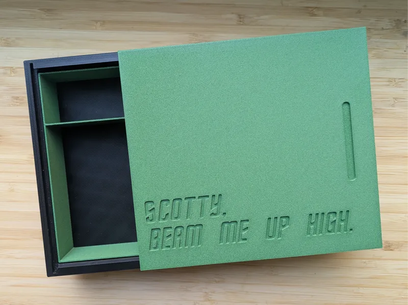 Sliding Lid Box For Rolling Supplies