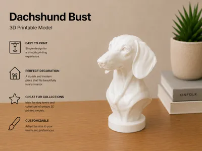 Dachshund Bust