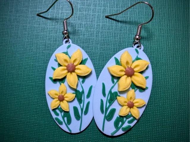 Black-Eyed Susan Earrings