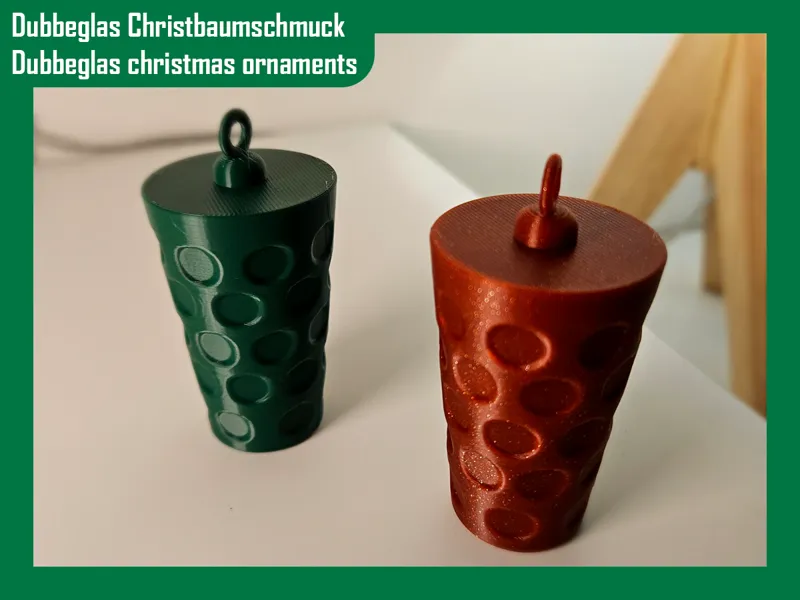 Dubbeglas Christbaumschmuck / Christmas Ornaments 