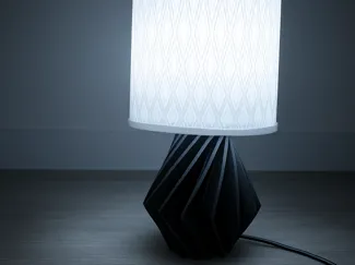 Modern 3D Printed Table Lamp / Lampa