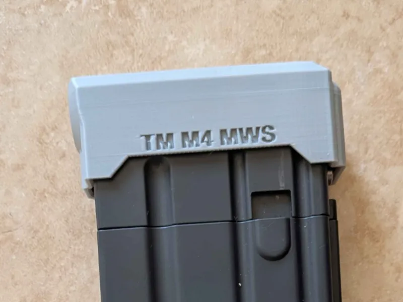 Tokyo Marui MWS / CGS GBBR Mag Speedloader Adapter