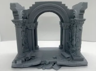 Miniature Base Arch - Fantasy Tabletop Scenery 
