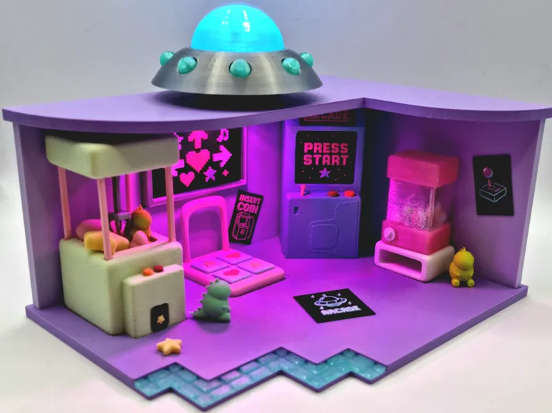 UFO Arcade – Mini Game Hall with Lightshow (KC020)