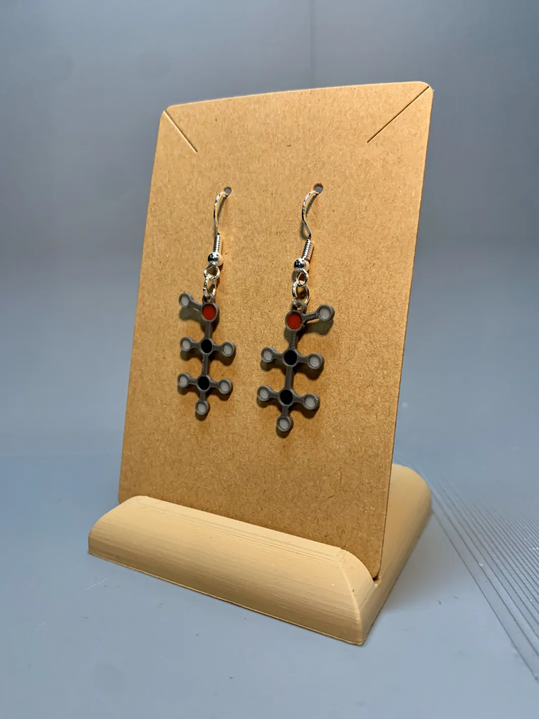 Ethanol Molecular Earrings view 2