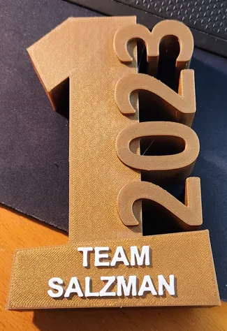 1st place 2023 trophy 