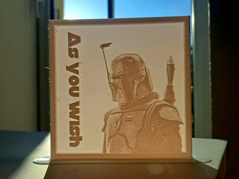 Boba Fett Lithophane