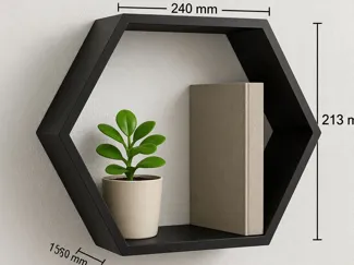 hexagon shelf modern desigin