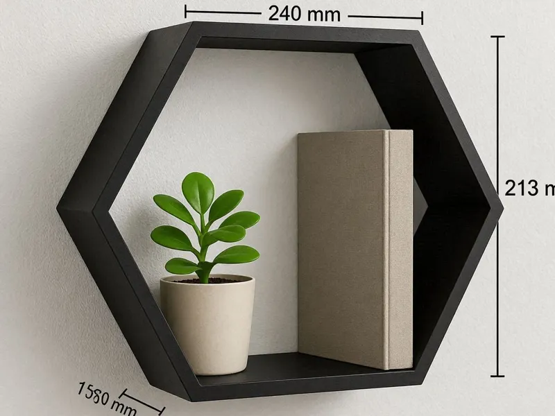 hexagon shelf modern desigin