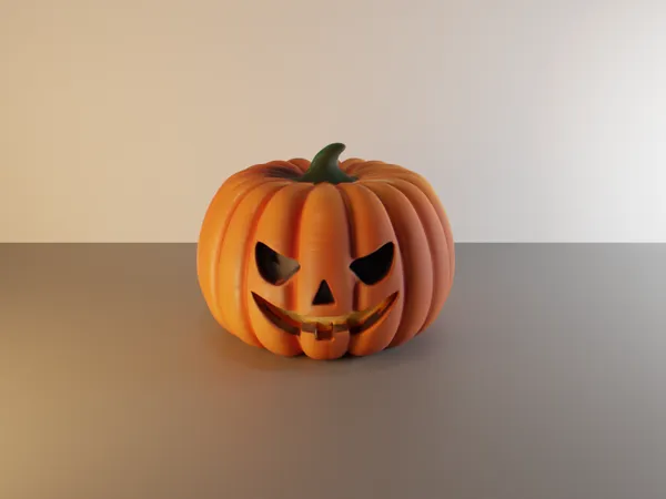 Tête de citrouille effrayante d'Halloween