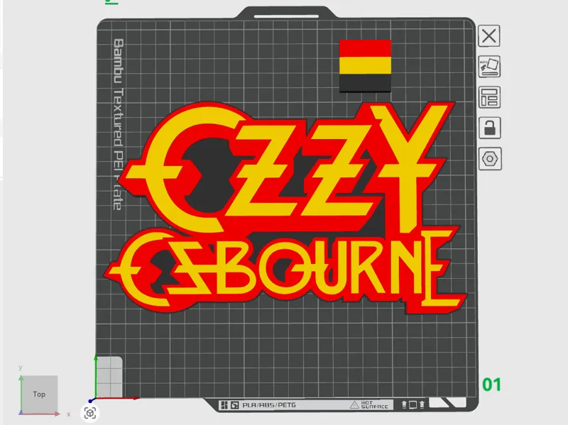 Ozzy Osbourne Clock Face 