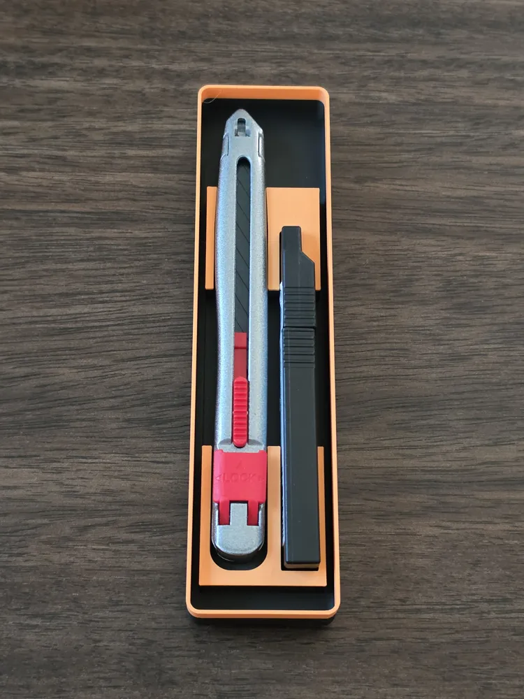 Gridfinity Razor Cutter Bambu Precision Cutter Gridfinity Holder - Free 3D Print Model - MakerWorld