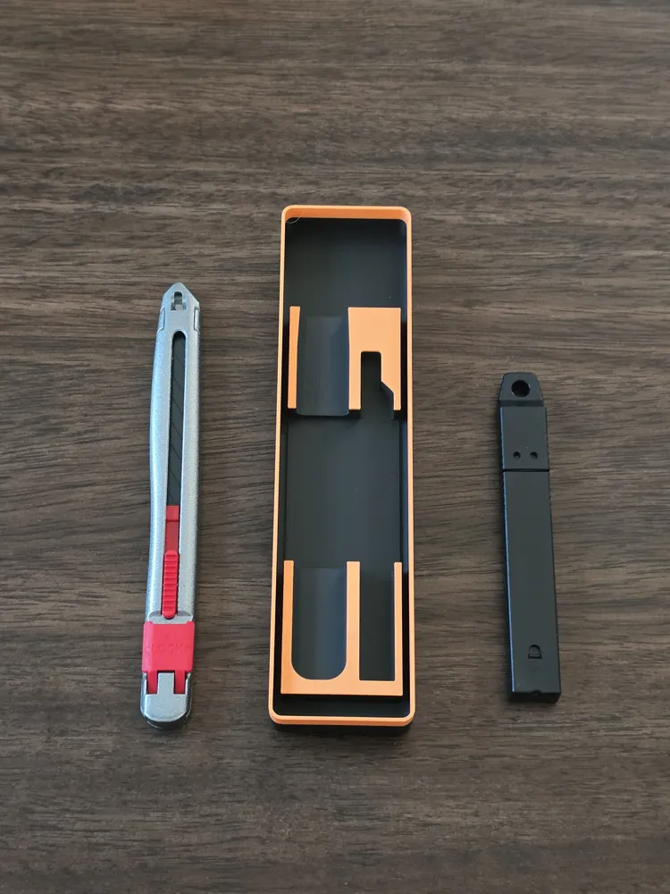Gridfinity Razor Cutter Bambu Precision Cutter Gridfinity Holder - Free 3D Print Model - MakerWorld