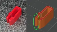 Chamfer for easier use, 0.2mm, PETG