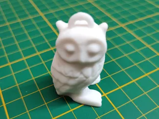 Cute baby owl keychain
