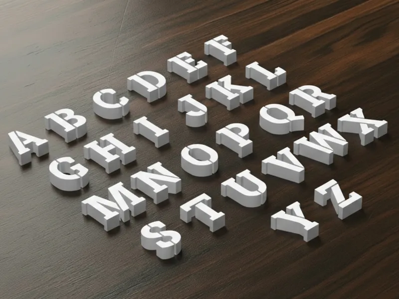 Alphabet Style -Military-