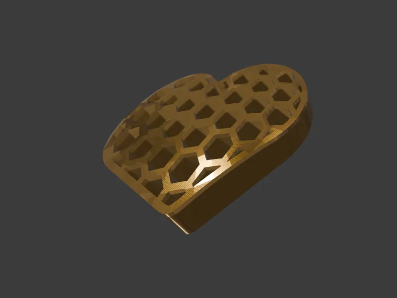 Honeycomb Heart Cushion