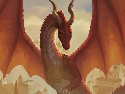 dragon from book