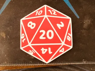 Dungeons & Dragons D20 coaster