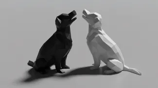 Low Poly Puppy Dog (No Supports)