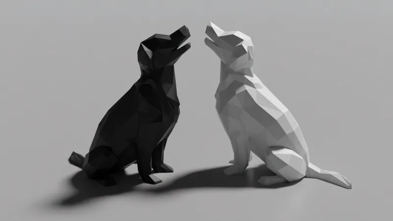 Low Poly Puppy Dog (No Supports)
