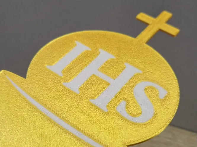 Cake Topper - Communion Chalice IHS