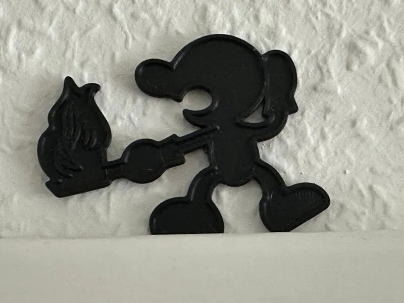 Mr. Game & Watch Skillet attack