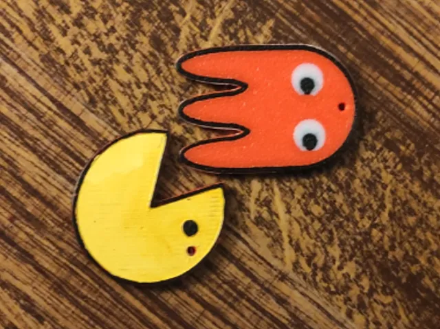 Pac-man earrings
