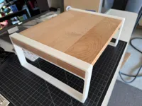 Support d'écran minimaliste en bois — photo 2