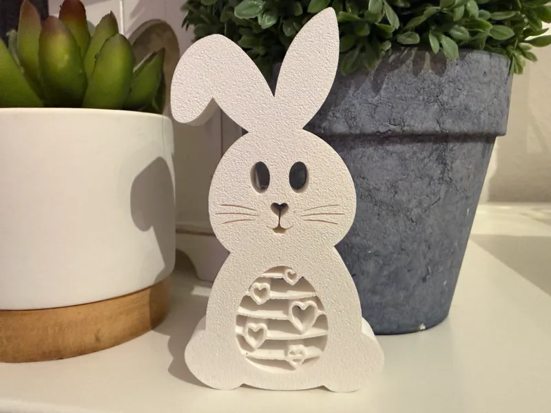 Cute Easter Bunny Figurine 