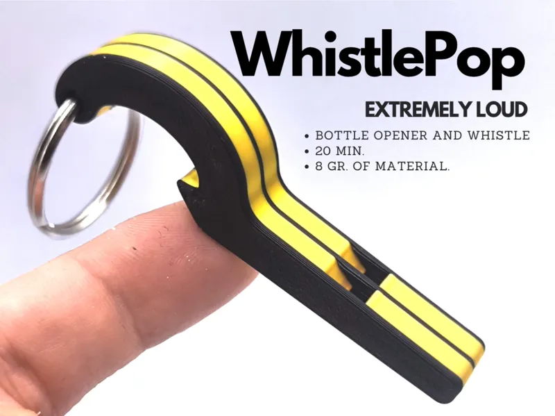 WhistlePop - Blow the whistle, pop the cap.