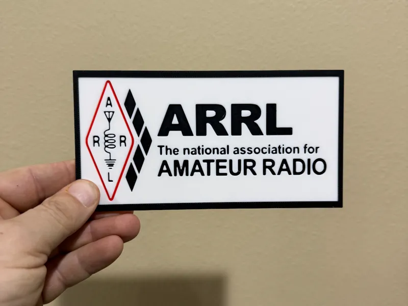 ARRL Ham radio desk sign