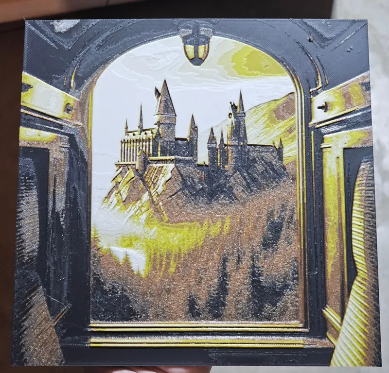 Hogwarts Castle From Train HueForge